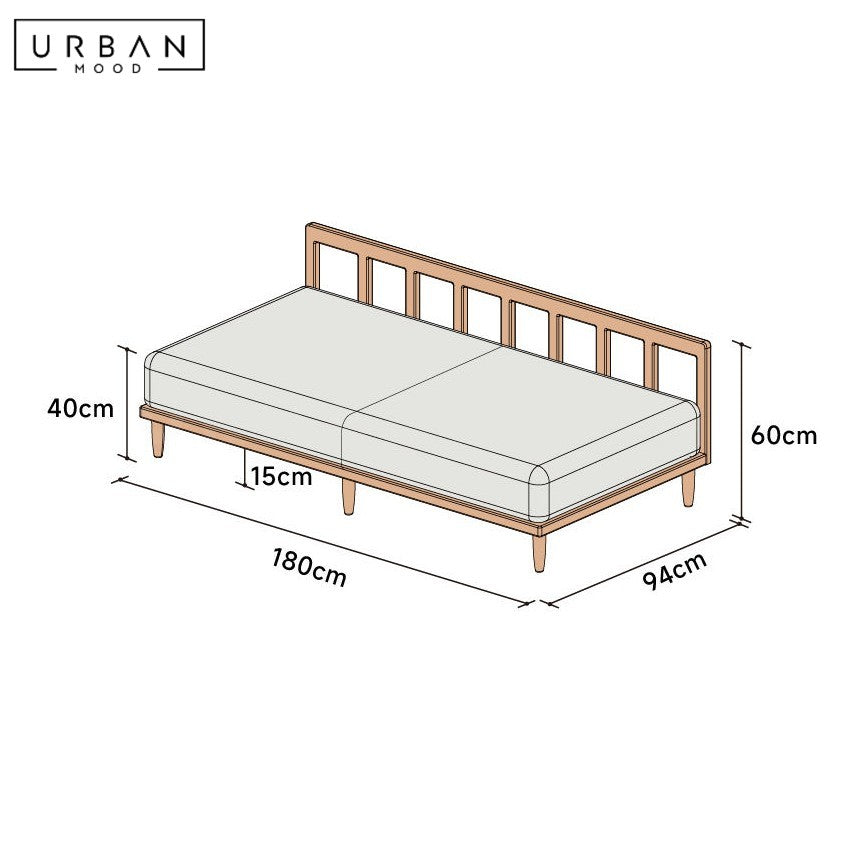 AVO Japandi Fabric Sofa