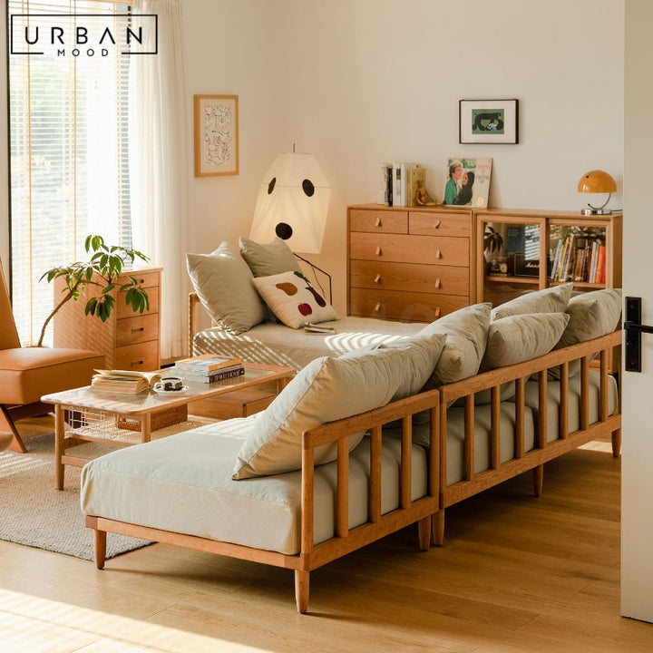 AVO Japandi Fabric Sofa