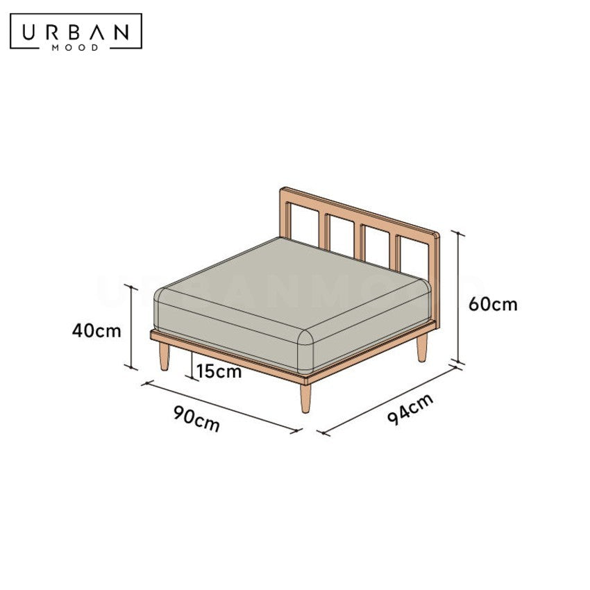 AVO Japandi Fabric Sofa