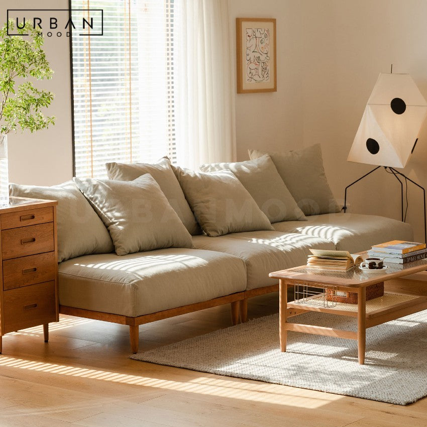 AVO Japandi Fabric Sofa