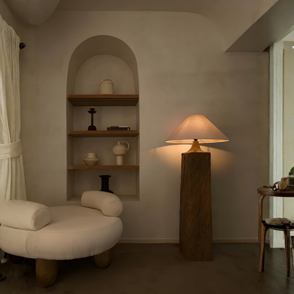 AVRIN Modern Solid Wood Floor & Table Lamp - Urban Mood Singapore