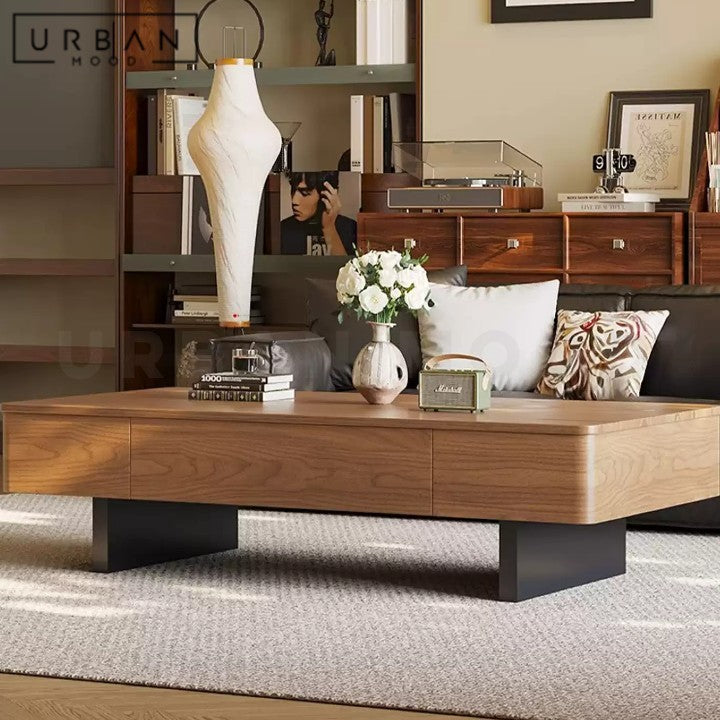 AWAY Modern Solid Wood Coffee Table