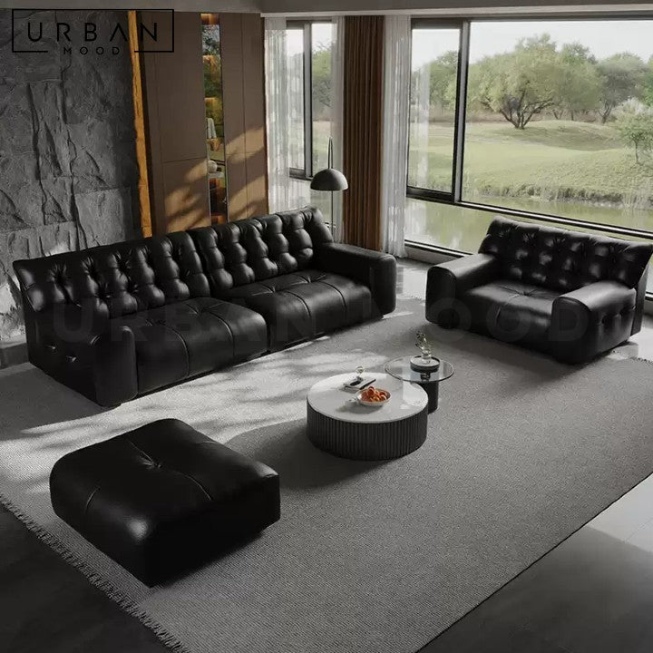 AWA Modern Genuine Leather Sofa