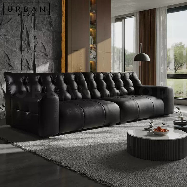AWA Modern Genuine Leather Sofa