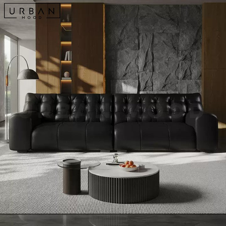 AWA Modern Genuine Leather Sofa