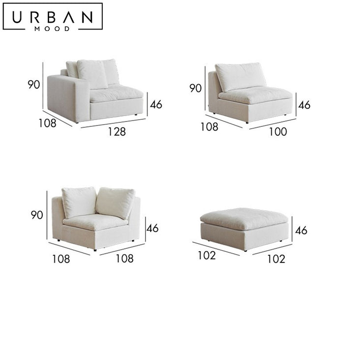 AWEN Modern Fabric Sofa