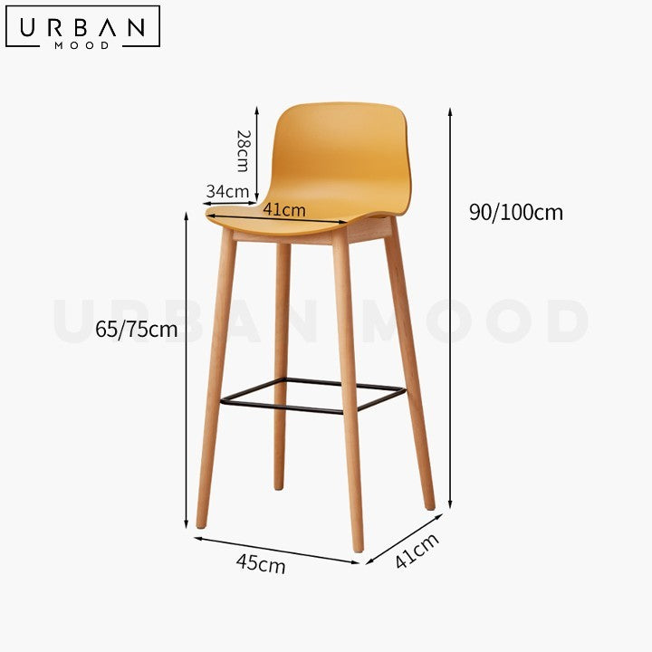 AXARA Scandinavian Bar Chair