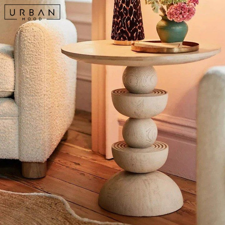 AYMAN Modern Solid Wood Side Table