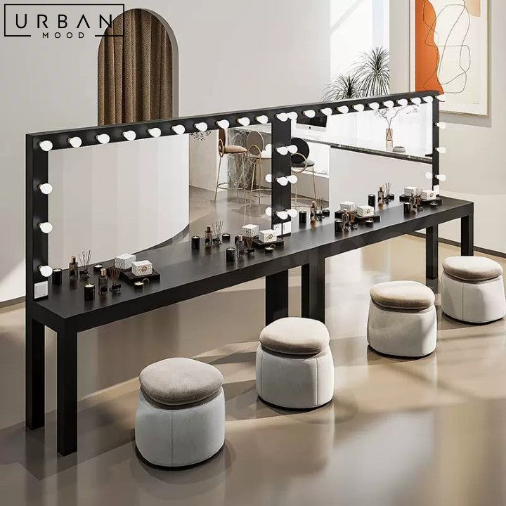 ZEEK Hollywood Spotlight Vanity Table