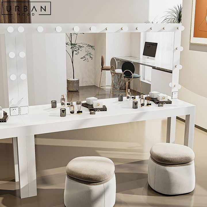 ZEEK Hollywood Spotlight Vanity Table