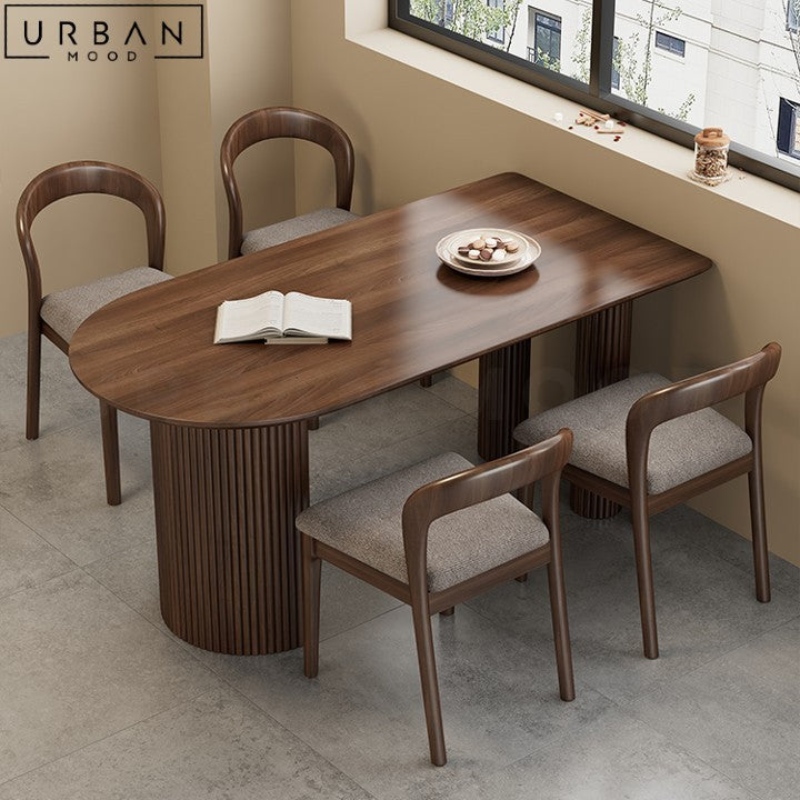 AZZY Modern Solid Wood Dining Table