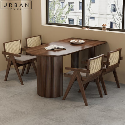 AZZY Modern Solid Wood Dining Table