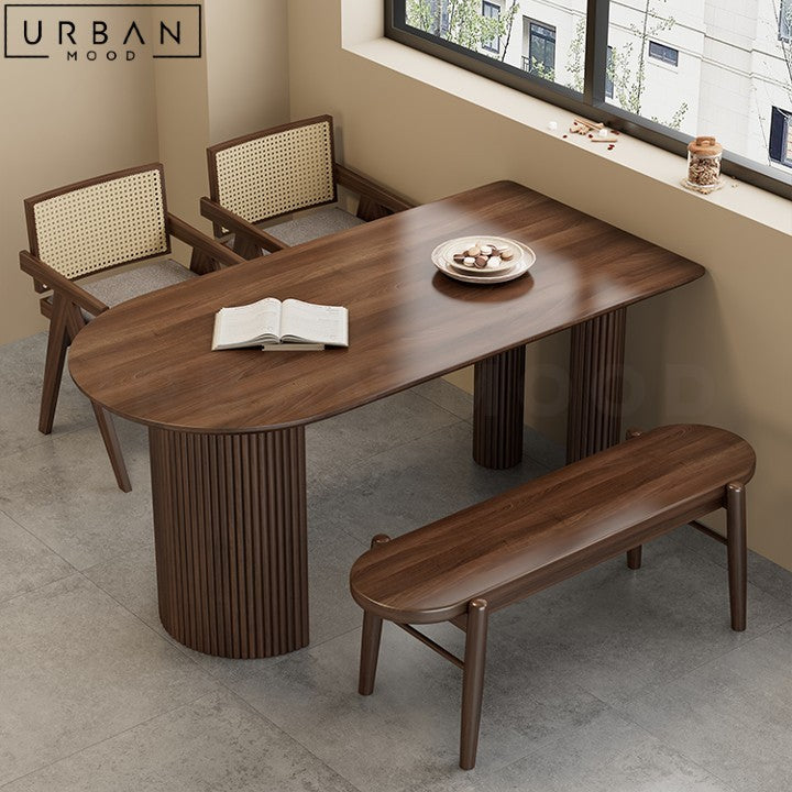 AZZY Modern Solid Wood Dining Table