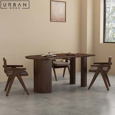 AZZY Modern Solid Wood Dining Table