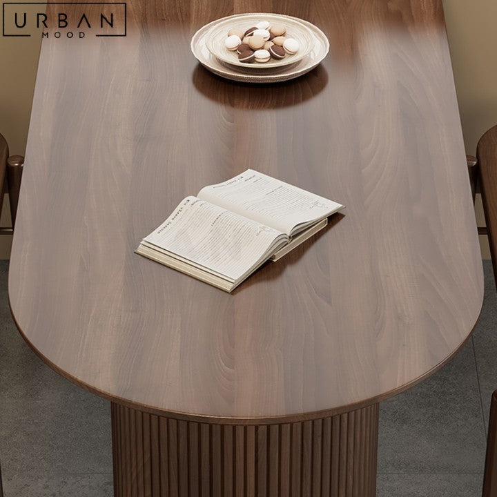 AZZY Modern Solid Wood Dining Table