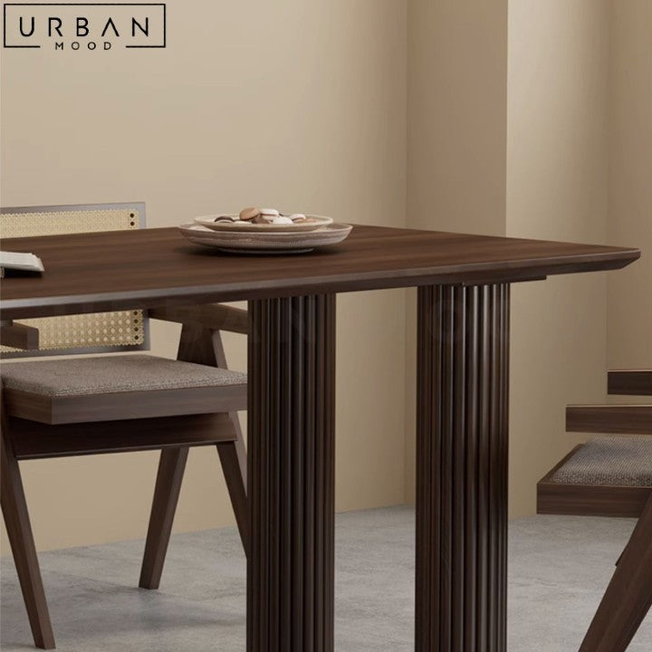 AZZY Modern Solid Wood Dining Table