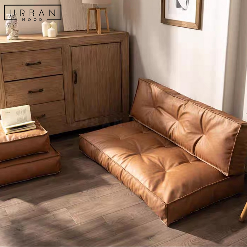 AIDEN Modern Leathaire Floor Sofa