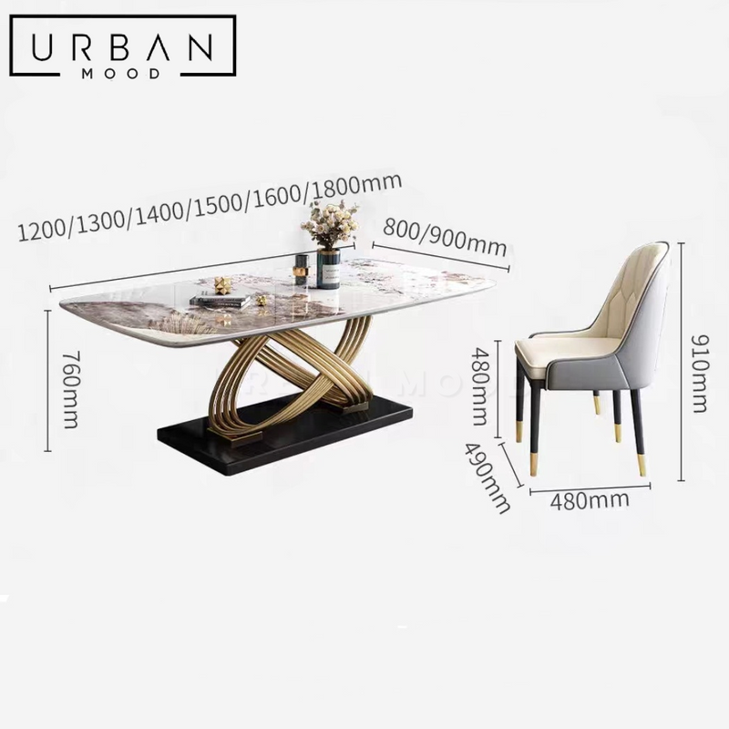 ARCADIA Modern Sintered Stone Dining Table