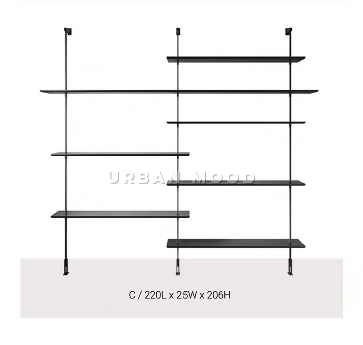 ARISTOTE Modern Solid Wood Shelf