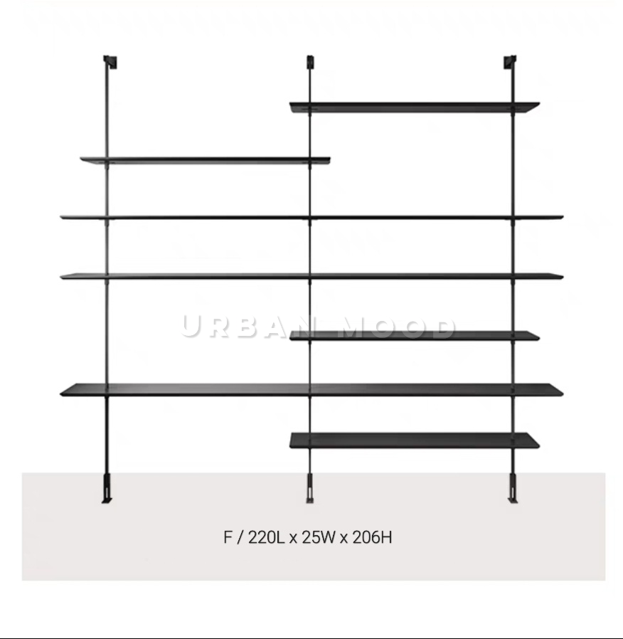 ARISTOTE Modern Solid Wood Shelf