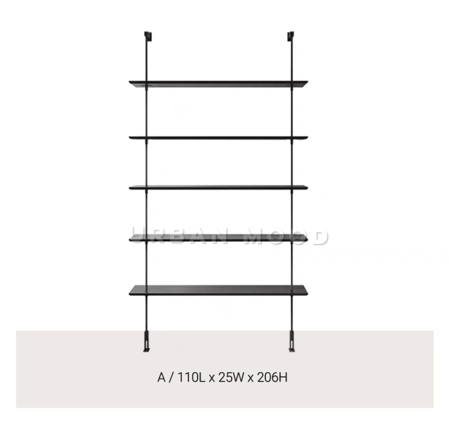 ARISTOTE Modern Solid Wood Shelf