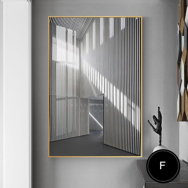 Lonely Flame Modern Abstract Wall Art