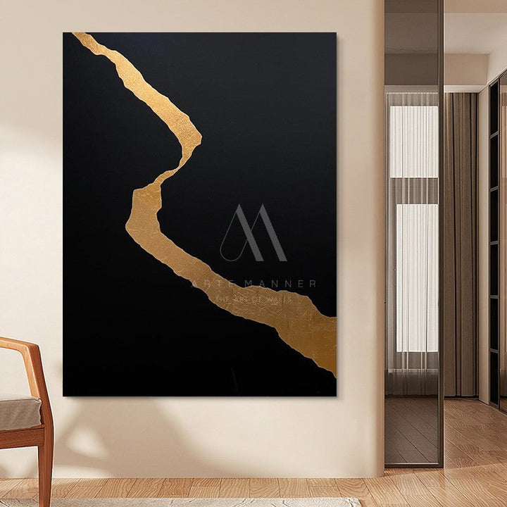 Lava Minimalist Abstract Oil Painting