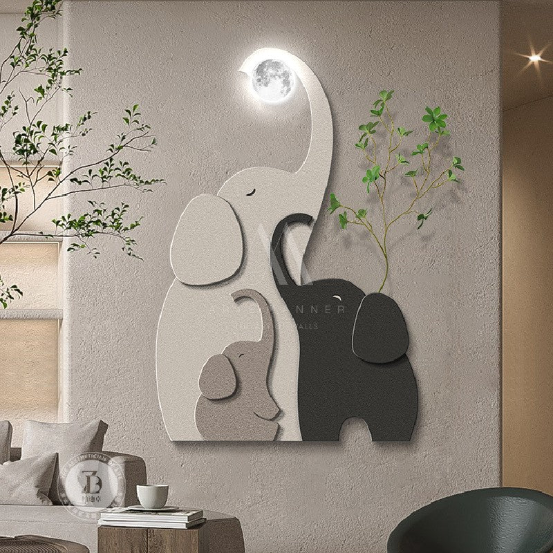 The Birth of the Mountain Modern 3D LED Wall Art