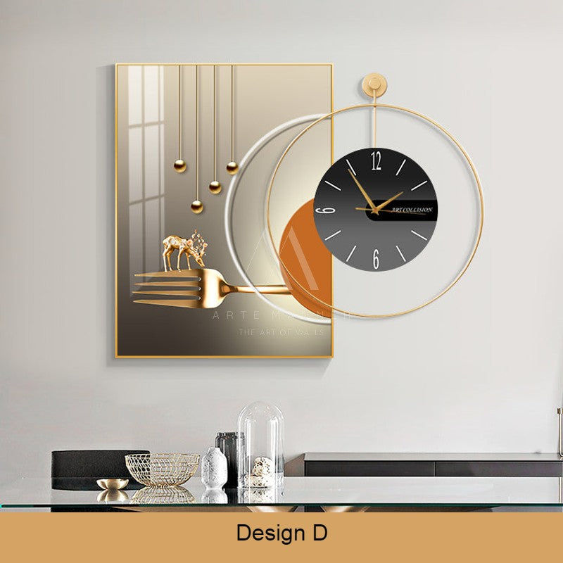 Exuberance Wall Art Clock