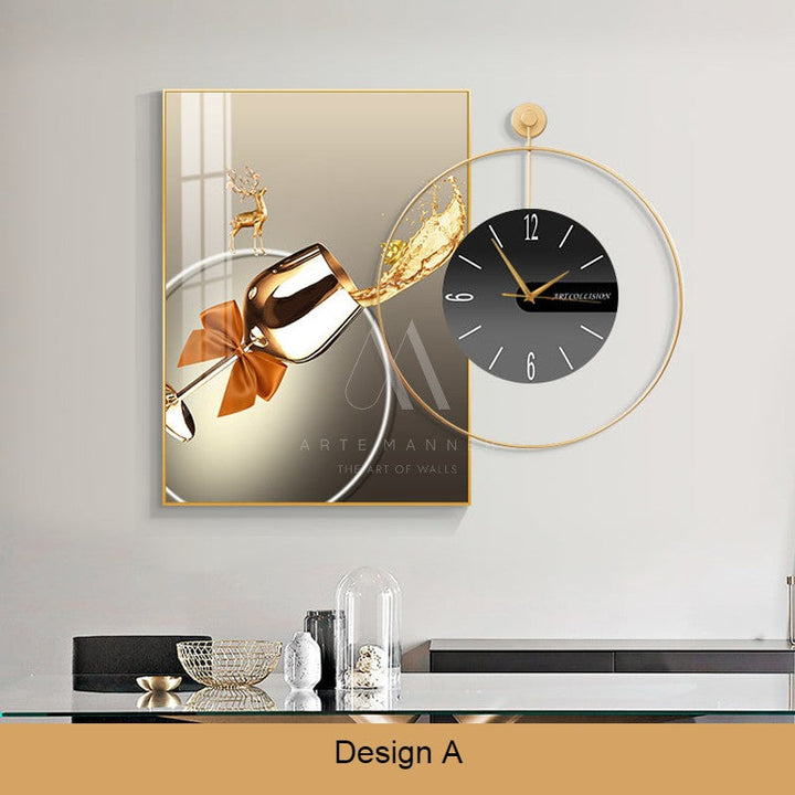 Exuberance Wall Art Clock
