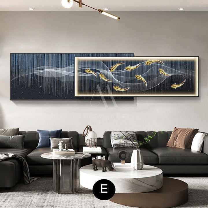 Temptation of the Light Modern LED Wall Art