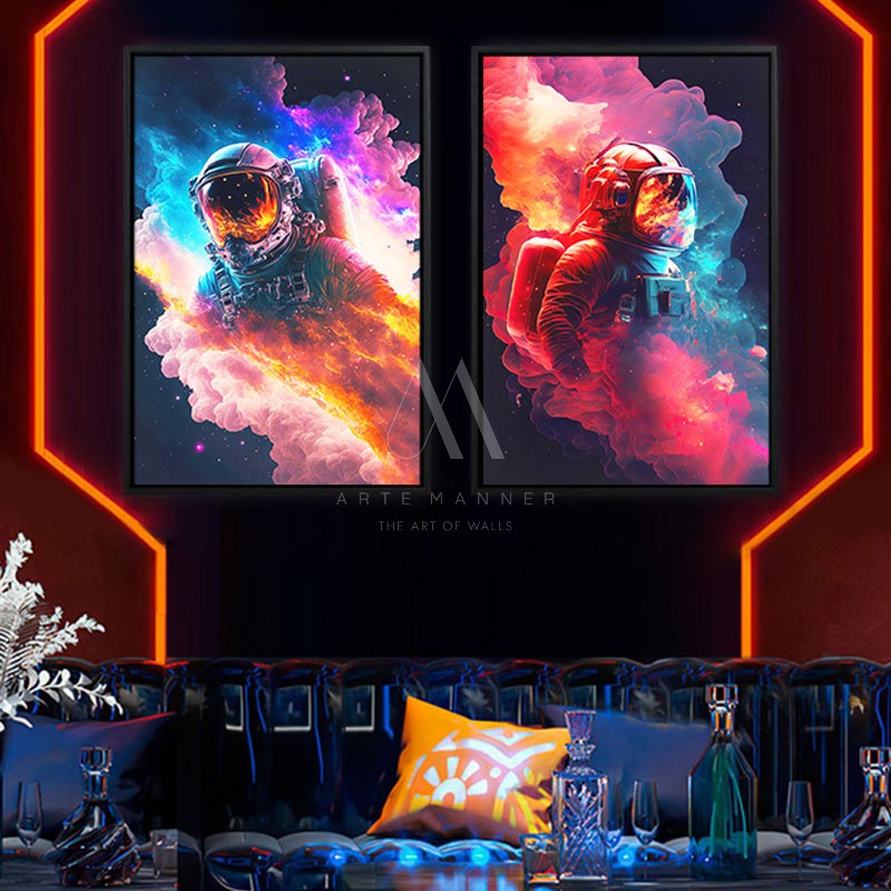 Anti-Gravity Cyberpunk Wall Art