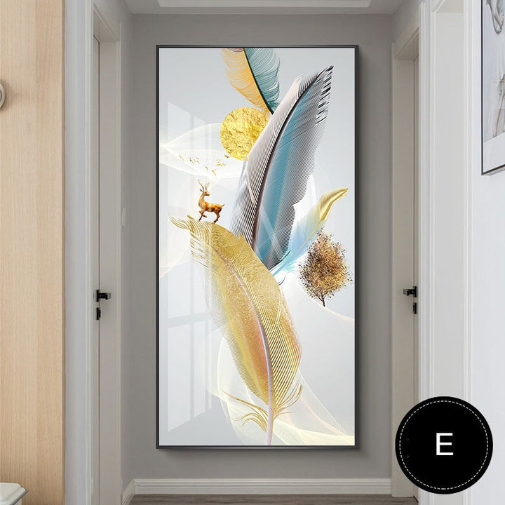 Serene Autumn Modern Wall Art