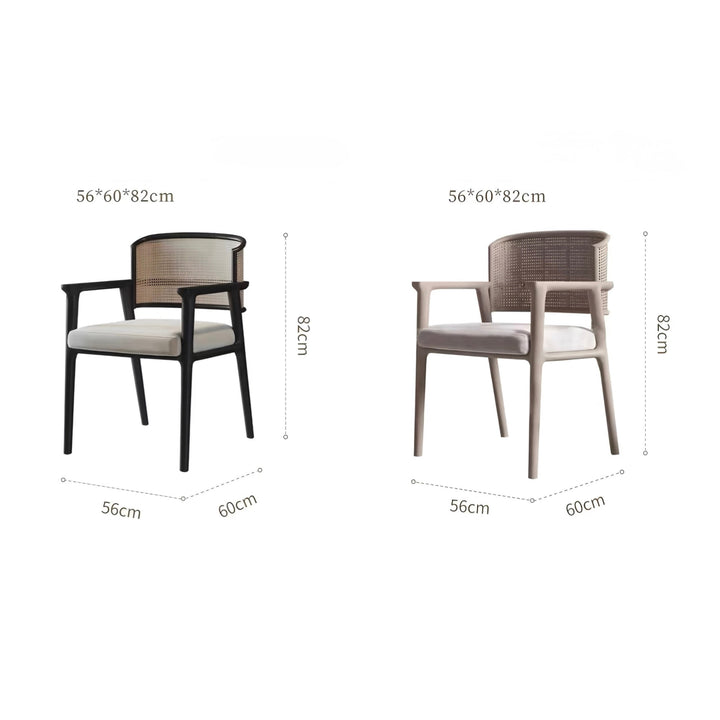 CANEVRA Rustic Rattan Dining Chair - Cassa Haus Singapore