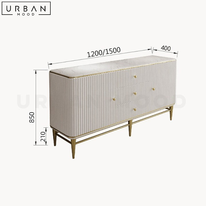 BRONZE Modern Marble Sideboard