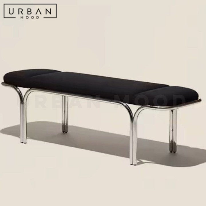 BACHER Modern Fabric Bench