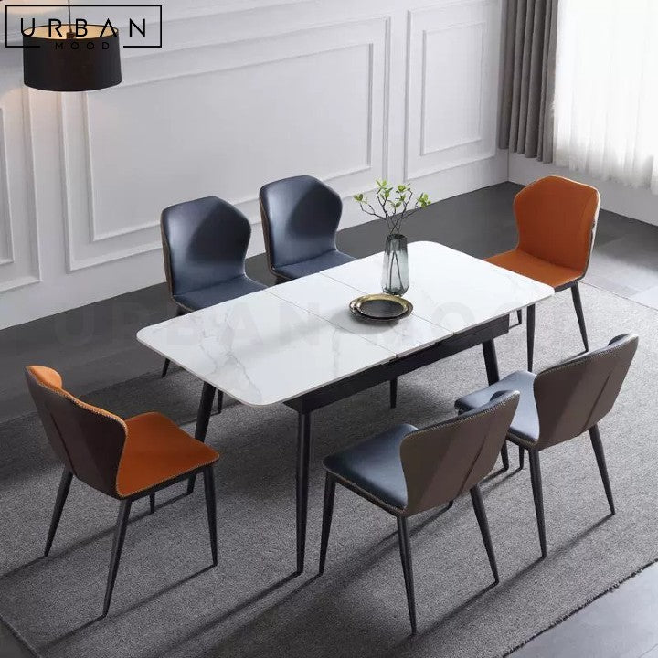 BACKMAN Modern Sintered Stone Extendable Dining Table