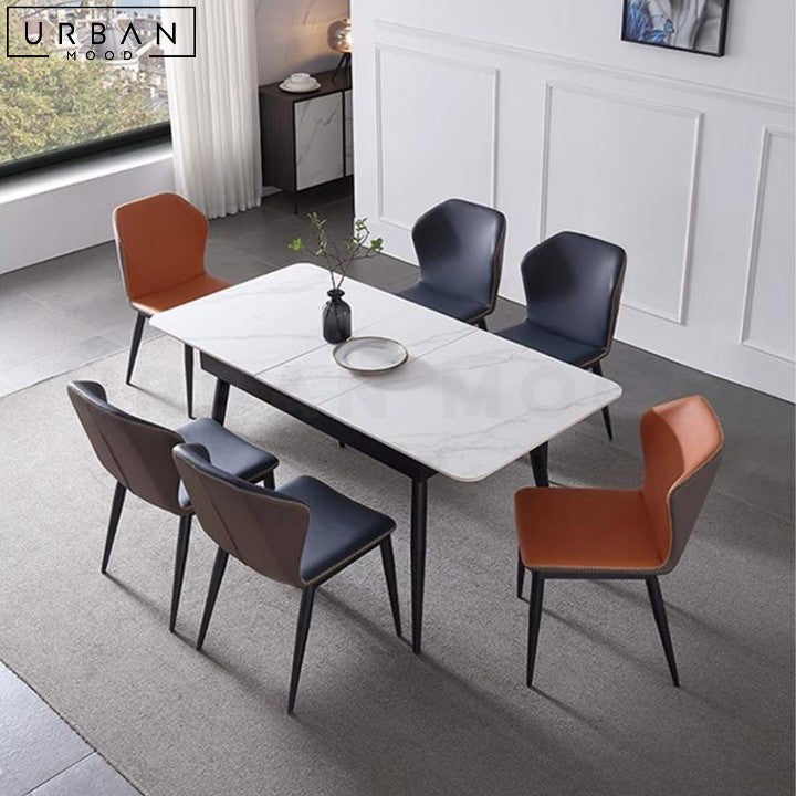 BACKMAN Modern Sintered Stone Extendable Dining Table