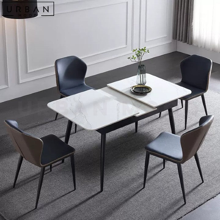 BACKMAN Modern Sintered Stone Extendable Dining Table