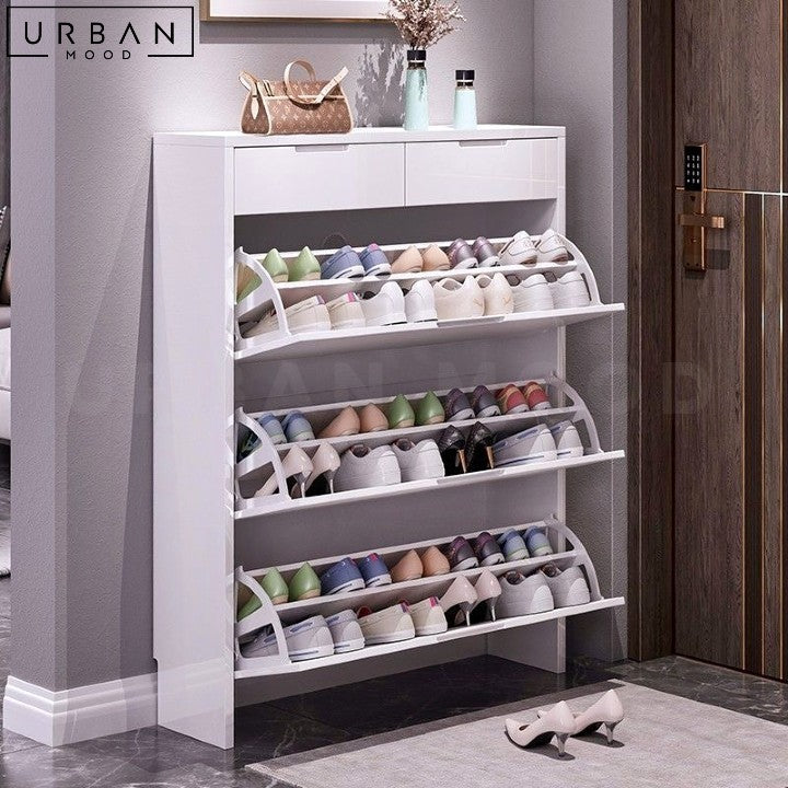 BADGE Modern Slim Shoe Cabinet