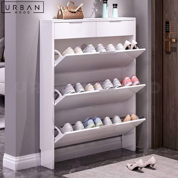 BADGE Modern Slim Shoe Cabinet