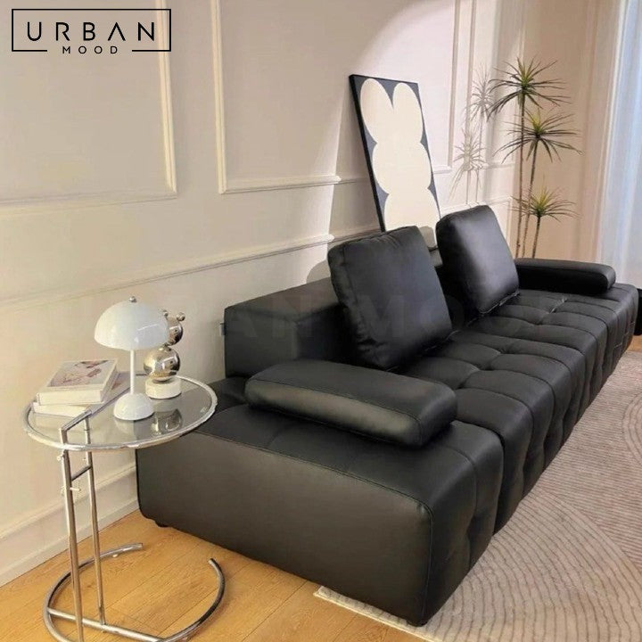 BAETENS Electric Leather Sofa Bed