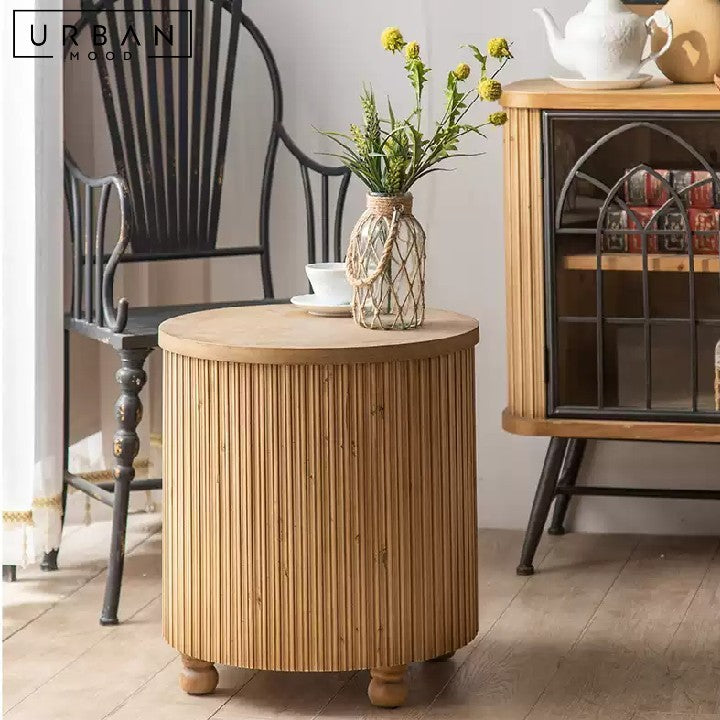BARBIER Vintage Round Storage Coffee Table