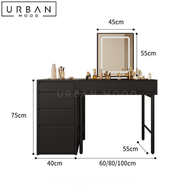 BARI Modern Vanity Table Set