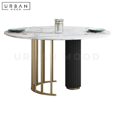 BARRON Modern Round Marble Dining Table