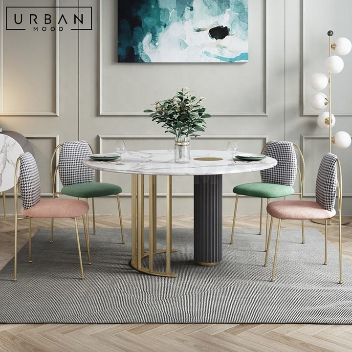 BARRON Modern Round Marble Dining Table