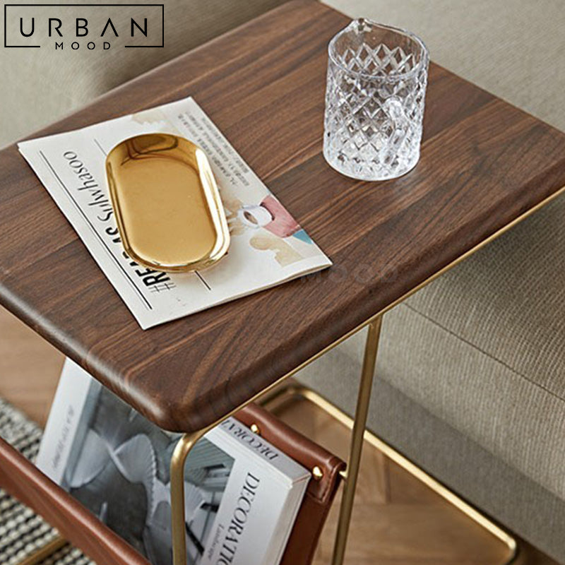 BARTA Mid-Century Solid Wood Side Table