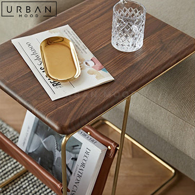 BARTA Mid-Century Solid Wood Side Table