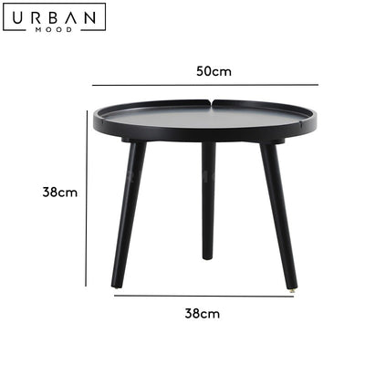 BARTE Modern Round Side Table