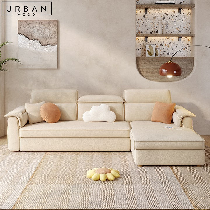 SANDO Modern Fabric Sectional Sofa